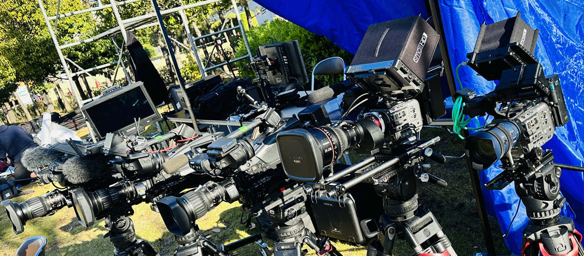 豊富な映像撮影機材と卓越した撮影技術